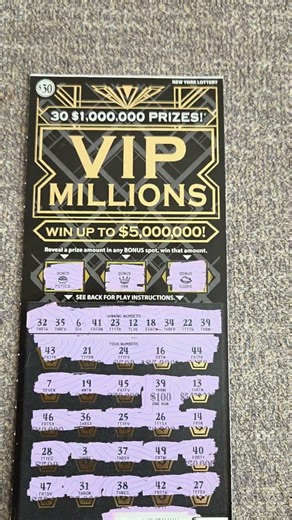 VIP Millions Scratch off 🤑🤑 #nylottery #money #lottery #gambling #millionaire #scratchofftickets