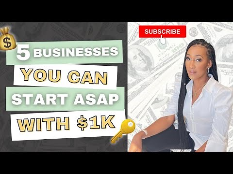 5 Businesses YOU Can START ASAP with $1,000 !