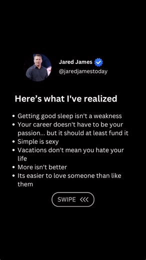 What's one lesson that you've learned that is completely counter to what you were taught or thought? | Jared James