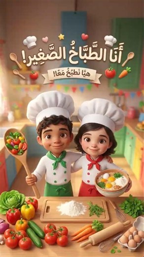 👨‍🍳 أنشودة أنا الطباخ الصغير | بدون إيقاع 🎶 | أغنية تعليمية للأطفال