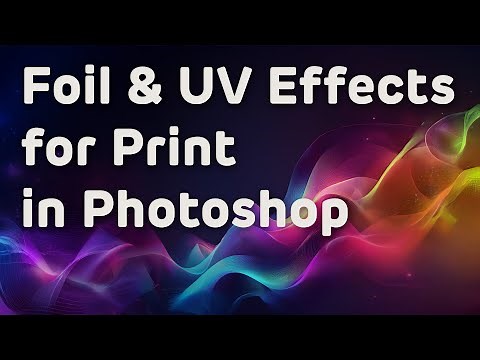 Spot UV and Foil Effects for Print Production in Photoshop