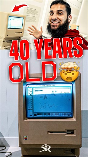 I Used A 40-year-old Apple Computer… 🍏😳 #shorts #apple #pc #nostalgia #tech #innovation #vlog