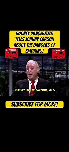 Rodney Dangerfield’s HILARIOUS Anti-Smoking Bit 😂 | Johnny Carson Tonight Show (Classic Clip)