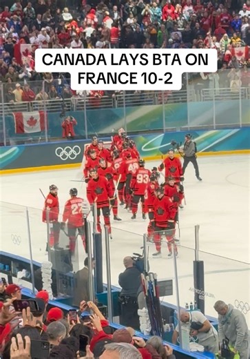 OUR SPORT. CANADA. IS. HOCKEY. AU REVOIR FRANCE #olympics #teamcanada #hockey #France #milanocortina2026