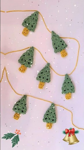 Tutorial Here! 👆 Crochet Christmas tree pattern is now live on my channel!