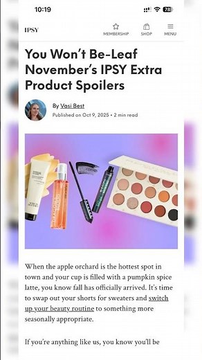 *OFFICIAL SPOILERS* NOVEMBER 2025 BOXYCHARM BY IPSY | Sneak Peeks
