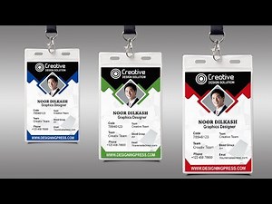 How To Design Professional Id Card||