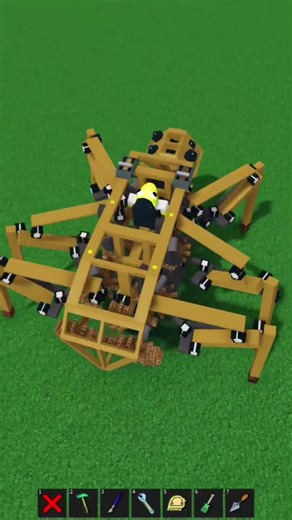 Mechanical spider #babft #roblox #mechanics #gears #linkage #robot #mech #spider