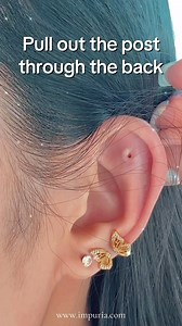 Removing your flat back studs made easy with Impuria Ear Piercing Jewelry!✨ . . . . . #earpiercings #earrings #piercings #earringsofinstagram #earringstyle #curatedear #earringshop #earringaddict #earringswag #earringstagram #cartilagepiercing #traguspiercing #helixpiercing #jewelry #piercinggirl #daithpiercing #conchpiercing #rookpiercing #earcuration #cartilagepiercings #earstack #earstyle #earstylist #newpiercing #earpiercing #flatpiercing #snugpiercing #lobepiercing #forwardhelix | Impuria P
