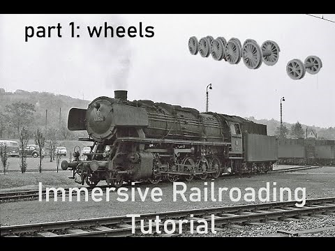 Immersive Railroading steam locomotive tutorial part 1: Wheels