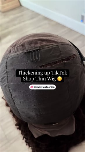 @QinMei Hair Fashion Every chance I get ima show the ppl how thin ya wigs are. This will be my last purchase with you. This wig was already on the way prior to my last review. Still found a way to thicken up ya wig. Stay tuned for install 😘 #fyp #wig #wiginfluencer #tutorials #wigtok