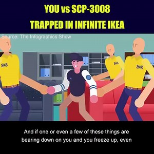 SCP 3008 is an anomaly also known as Infinite Ikea, and today you're going to be trapped inside and will have to find a way to survive the dreaded SCP-3008-2 as they prowl the hallways of this horrifying furniture store. You only have one chance to survive, by watching today's insane new vs video! We'll fill you in on everything you need to know about SCP-3008 in order to survive, but it's up to you to make it out of the Infinite Ikea alive! This video, being derived from http://www.scpwiki.com/