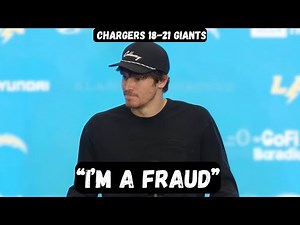 Justin Herbert admits he is a FRAUD after SHOCKING loss - Post Game Interview - Chargers vs Giants