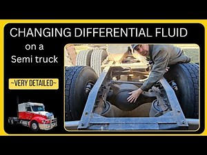 Changing differential fluid on a semi truck