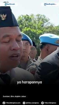 Harapan KDM di Peringatan Hari Bhayangkara Ke-80 'Harapannya Polri Jangan Berpuas Diri'