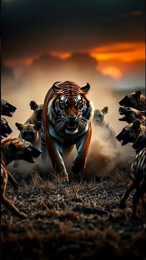 "Tiger vs Hyenas: Epic Battle for Survival | Intense Wildlife Showdown!"