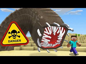 a mod that adds GIANT WORM BOSS in minecraft...