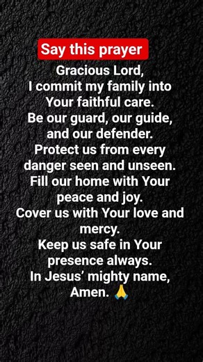 Don’t Skip… Pray This for Your Family Today 🙏#shortprayer #prayer#family
