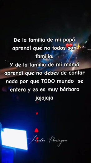 Lecciones familiares: no todos son familia y no cuentes nada