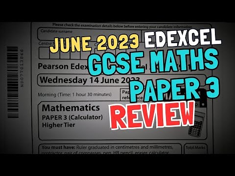 GCSE Maths Paper 3H June 2023 Review - Edexcel