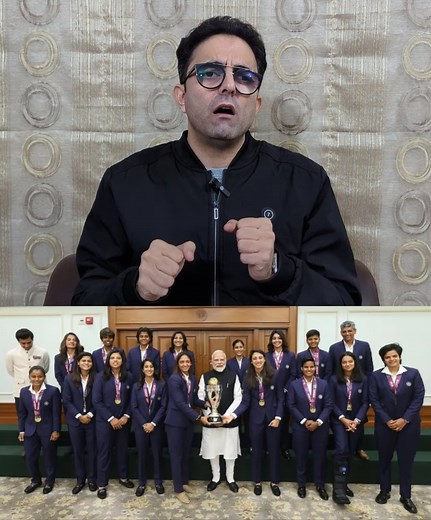 Modi meets India’s Women’s World Cup-winning team congratulates them for victory. 🇮🇳🏆👏 . . #indianwomenteam #pmmodi #modi #indiavpakistan #modimeetsindianteam #apexsports #cricket #cricketlovers #cricketupdates #news #apex #fblifestyle | Apex Sports