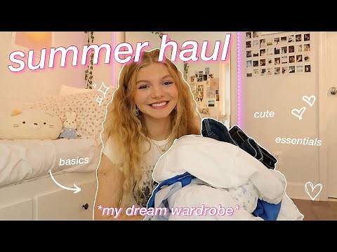 HUGE SUMMER TRY-ON CLOTHING HAUL: my dream wardrobe 2023! *Hollister dresses, tops, skirts, bikinis*