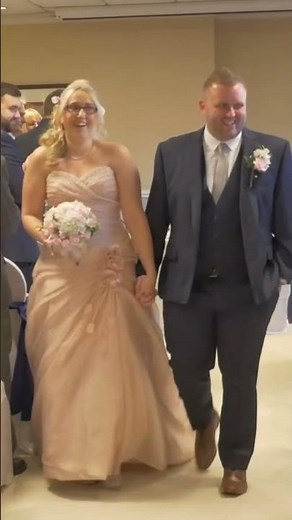 Bride Walks Down The Aisle