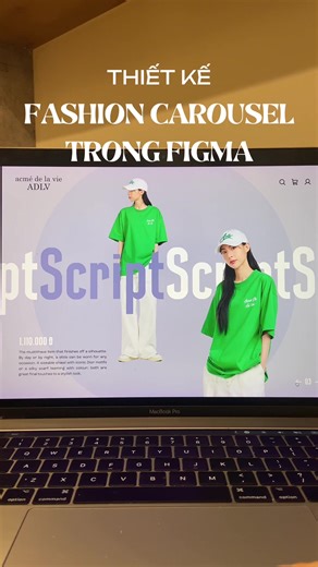 Thiết kế Fashion Carousel trong Figma