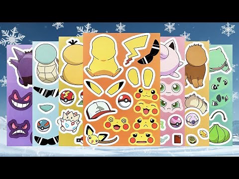 Pokemon Decorating Sticker Book Collection | Pokemon Go Fun Sticker Activity
