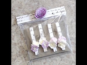 CRAFT FAIR|TEACHER|CO-WORKER GIFTS {TUTORIAL SERIES} #5 {MAGNETIC CLOTHESPINS}