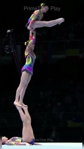 Human Pyramid at World Championships #acrobatics #gymnastics #worldchamps