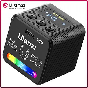 【Significant Discounts】 Ulanzi L2 RGB Mini COB Video Camera Light Dimmable 360° Full Color Light With Diffuser Honeycomb Photography For DSLR Camera | Lazada.co.th