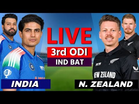 India vs NZ, 3rd ODI Match, Live Cricket Score & Commentary | Live Cricket Match | India Batting