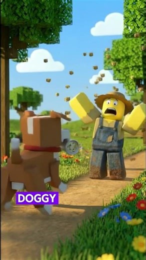 Blocky gets swarmed by bees #roblox #shorts