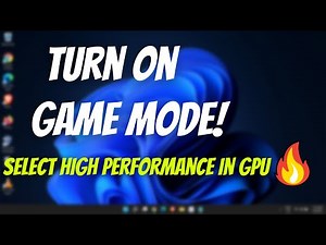 How to Turn On Game Mode On Windows 11| Increase GPU Performance For Gaming