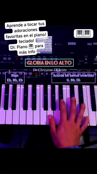 Gloria en lo alto - DChristine DClairo Tutorial de Piano/Teclado Alabanzas Cristianas 🎹🙏 #amor #piano #pianotutorial #musica #musicacristiana #tutorial #jesus #amen #fe #biblia #fe #versiculos #unete #felicidad #reels #viral Dios - Fe - Biblia - Amor - Amén - Amor de Dios - Vida - Adoraciónes - Love | Piano Professional
