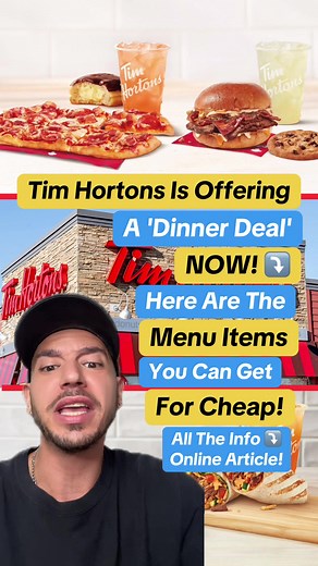 Tim Hortons Launches Affordable Dinner Deal