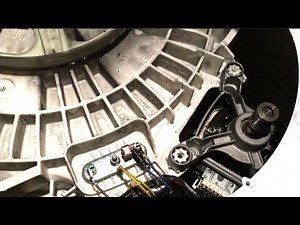 Hotpoint Indesit Washing Machine DIY repair motor with new carbon brushes. Easy DIY fix WMF540