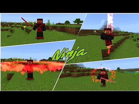 NEW! Ninja Addon/Mod For Minecraft PE (1.20+)