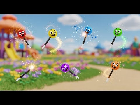Six Little Toy Magic Wands Sparkle Sparkle Sparkle | Magical Counting & Fantasy Song