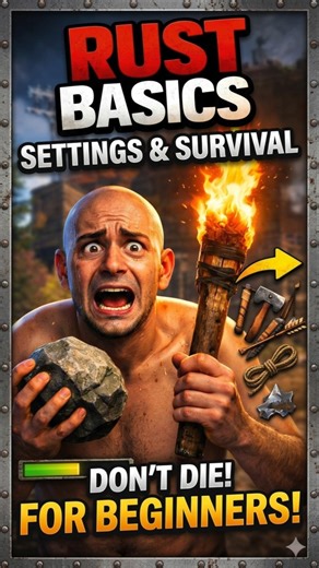 Rust Grass Displacement Hack Saves Items #rust #gaming #tips