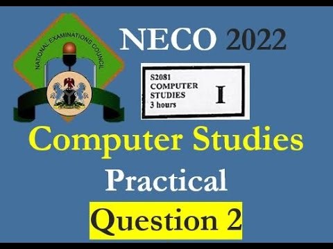 ✅ NECO 2022 Computer Studies Practical Question 2 | Microsoft Access Full Tutorial Step-by-Step