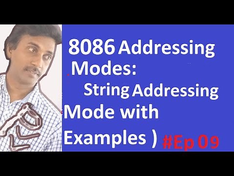 8086 Addressing Mode (String Addressing Mode ) by PvvGuru Part 09