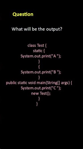 Java Quiz Day 48 🔥 Static vs Instance Block | Can You Predict the Output?