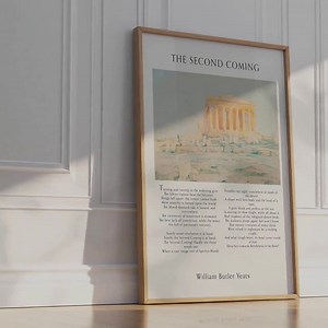 William Butler Yeats 'the Second Coming' Poem Art Print - Etsy
