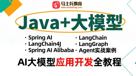 【Java 大模型】Spring AI✚Spring AI Alibaba✚Langchain4j✚Agent案例实战！（AI大模型应用开发全教程_码士集团）