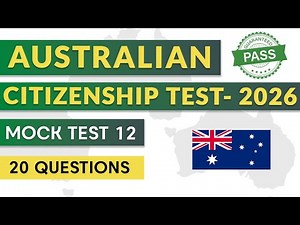 AUSTRALIAN CITIZENSHIP TEST 2026 — MOCK TEST 12 | OUR COMMON BOND — HOW TO GET AUS CITIZENSHIP