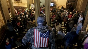 'Let us in': Anti-lockdown protesters storm Michigan state Capitol