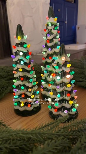 Ceramic light up Christmas trees - Best Choice Products ceramic Christmas trees - Christmas decor - Christmas decorating- Christmas decorations #fall #winter #onlineshopping #shopping | Thehomemakermama