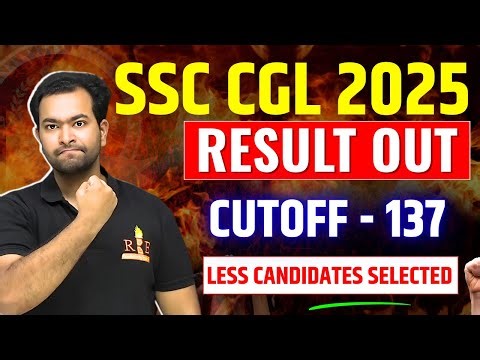 SSC CGL 2025 Tier-1 Result out| Cutoff 137| Complete details| Reason? Are you selected?